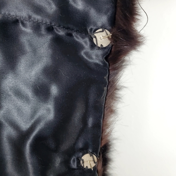 Fox fur Collar dark brown - Picture 4 of 7